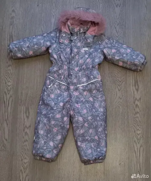 Зимний детский комбинезон для девочки