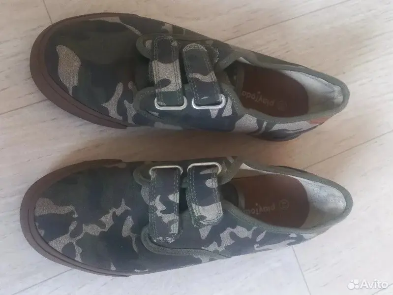 Кеды летние, камуфляж