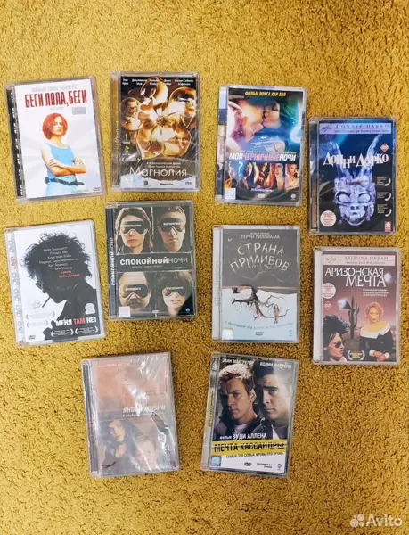 DVD в стекле с фильмами