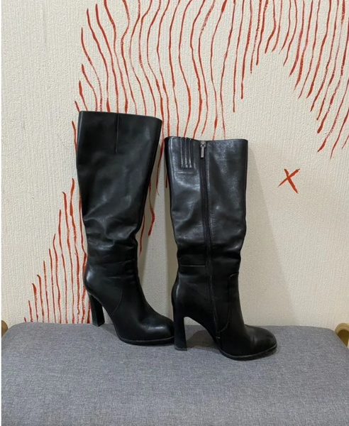 Сапоги женские кожаные высокие 40 Calipso