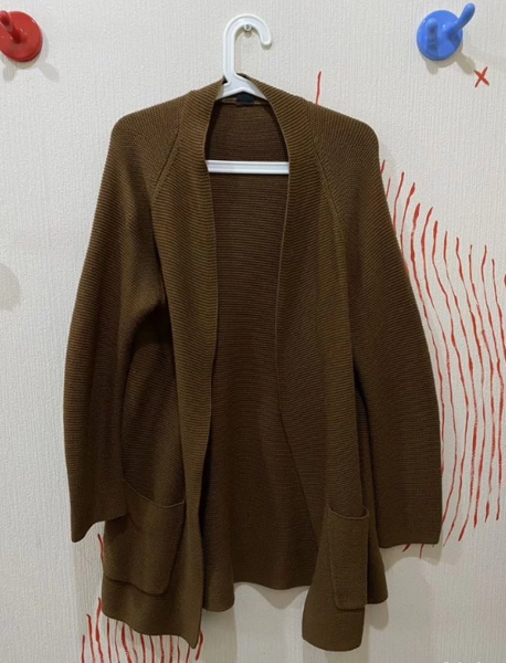 Кардиган горчичный