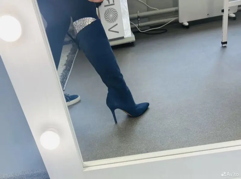 Сапоги натуральная замша 41 размер