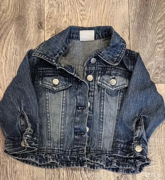 Джинсовая детская куртка для девочки