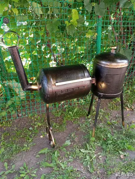 Мангал с печкой