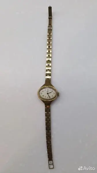 Наручные женские часы "Луч" с браслетом СССР