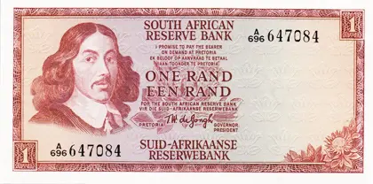 Банкнота 1 ранд, ЮАР