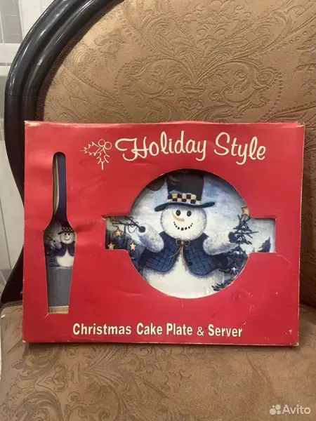 Тортовница с лопаткой Снеговик